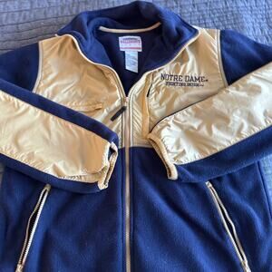 Vintage 1990s Collegiate Notre Dame Fighting Irish Gold Fleece Jacket Men's M